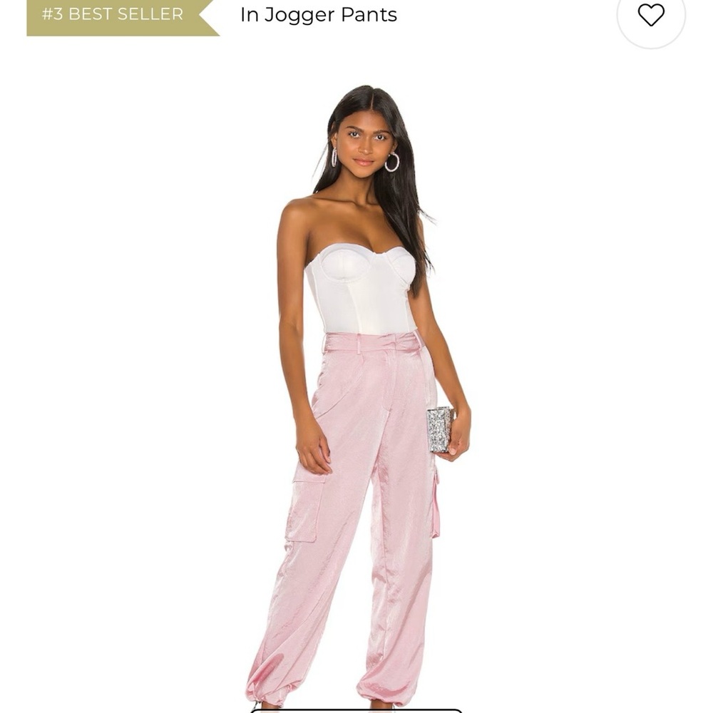 Superdown Light Pink Cargo Joggers